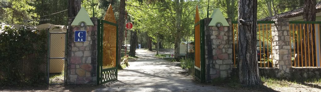 Entrance to Camping La Dehesa de Cañamares